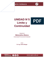 Documento Teórico - Unidad 5 - Limite y Continuidad