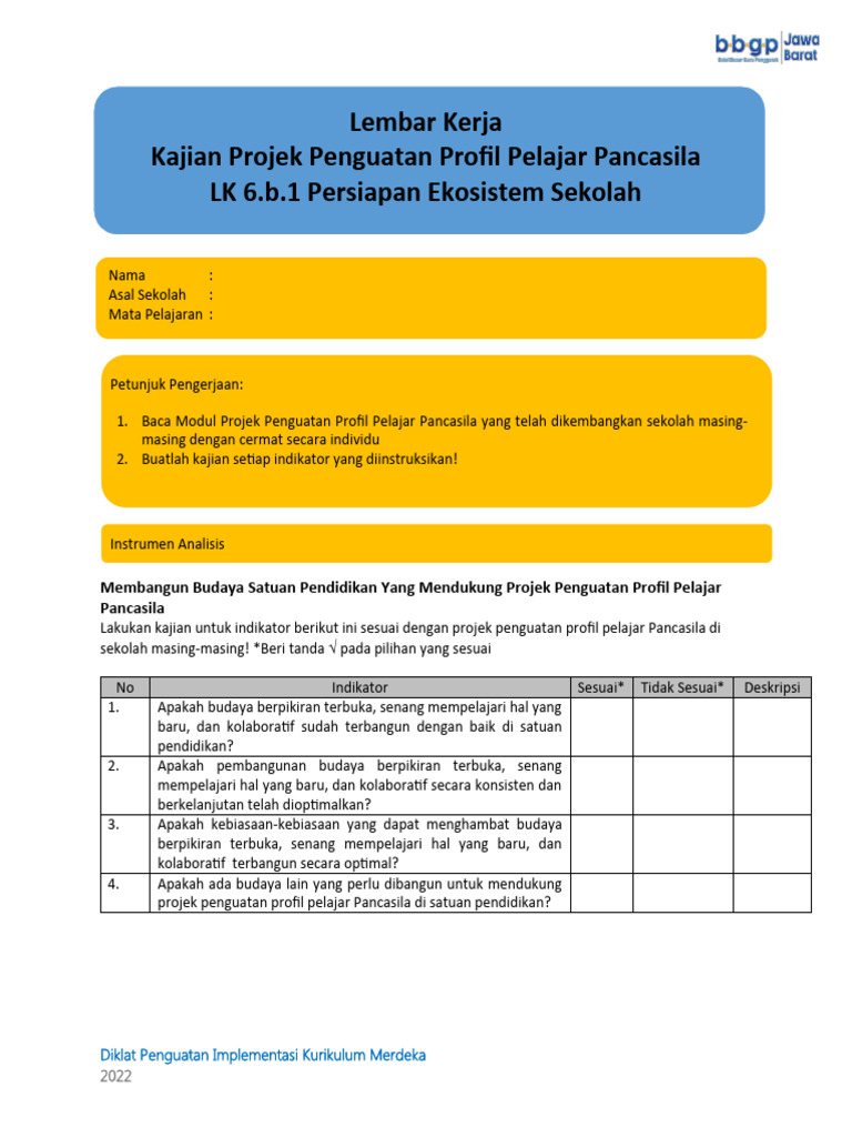 Tahapan P5 Kurikulum Merdeka | PDF