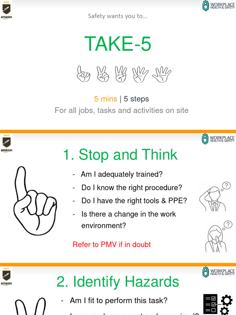 Take 5 Safety Steps Guide | PDF