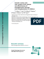 A Systematic Review and Economic Model of The Clinical and Cost-Effectiveness of Immunosuppressive Therapy For Renal Transplantation in Children