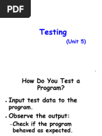 Testing - Blackbox