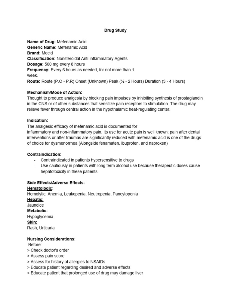 Drug study dr pdf