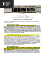 Chapter & Verse Newsletter for Friendship House MSU instructors