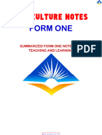 ZJC Agriculture Form One Notes