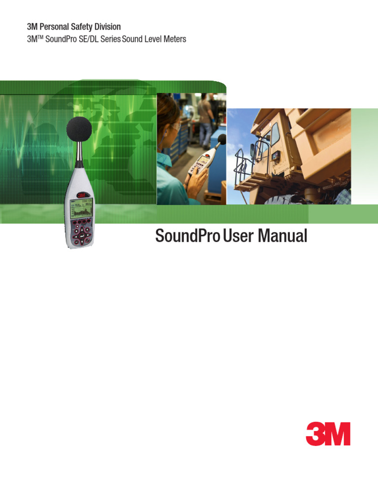 3M SoundPro SE/DL User Manual | PDF | Computer Engineering | Computing