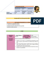 1ºA - Semana Del 25 Al 29 de Abril de 2022