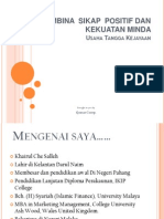 Membina Sikap Positif Dan Kekuatan Minda Pelajar (Sesi 2)