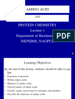 Chemistry of Protein Lec. 1 - Dr. Praful Ramteke