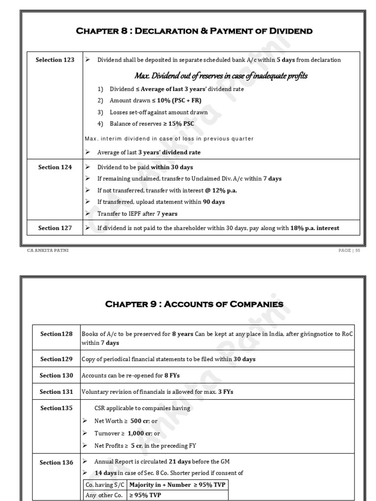 Dividend Declaration and Payment Guidelines | PDF | Dividend | Personal ...