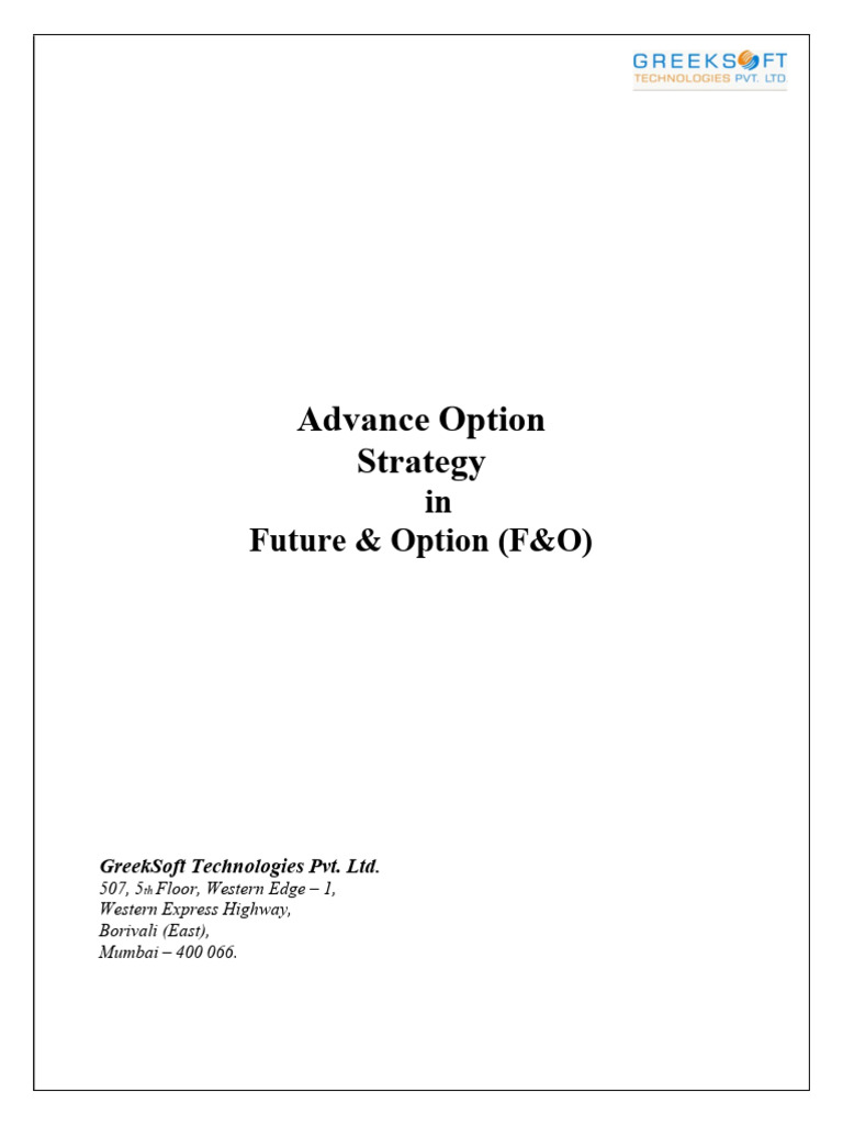 Advanced Option Strategies Overview | PDF | Order (Exchange) | Option ...