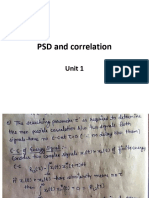 On PSD and Corelation Second