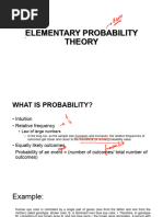 Elementary Probability Theory