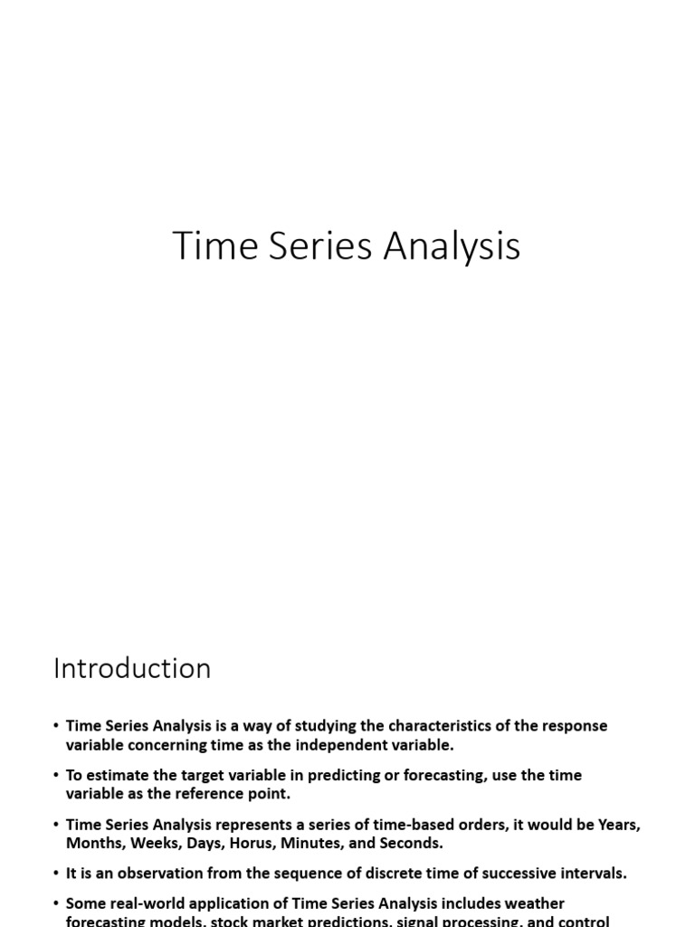Time Series Analysis Download Free Pdf Time Series Stationary Process