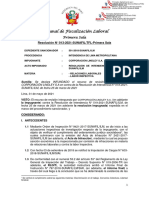 Tribunal de Fiscalización Laboral: Resolución #013-2021-SUNAFIL/TFL-Primera Sala