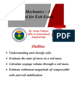 Soil Mechanics I Tutorial For Exit Exam