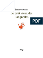 Le Petit Vieux Des Batignolles Author Émile Gaboriau
