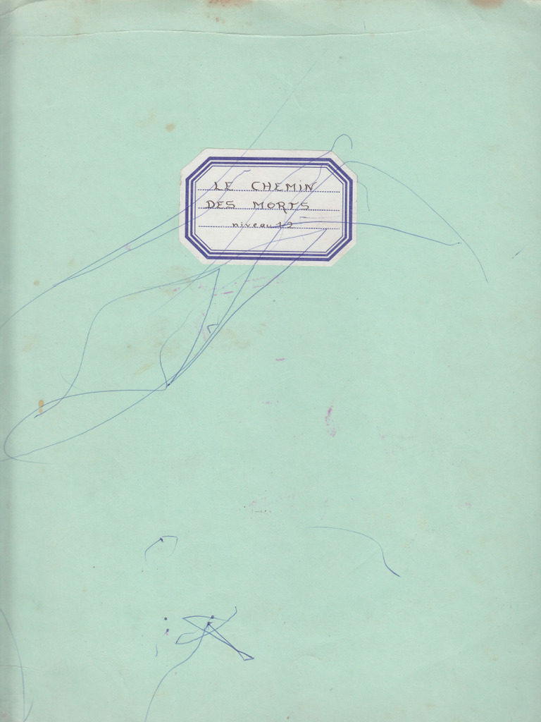 Le Chemin Des Morts PDF