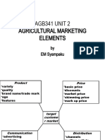 Agricultural Marketing - AGB341 UNIT 2