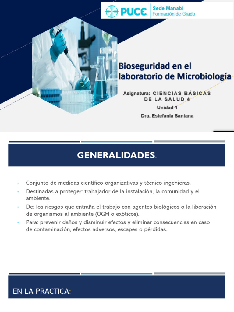 Bioseguridad en El Laboratorio | PDF | Esterilización (Microbiología ...