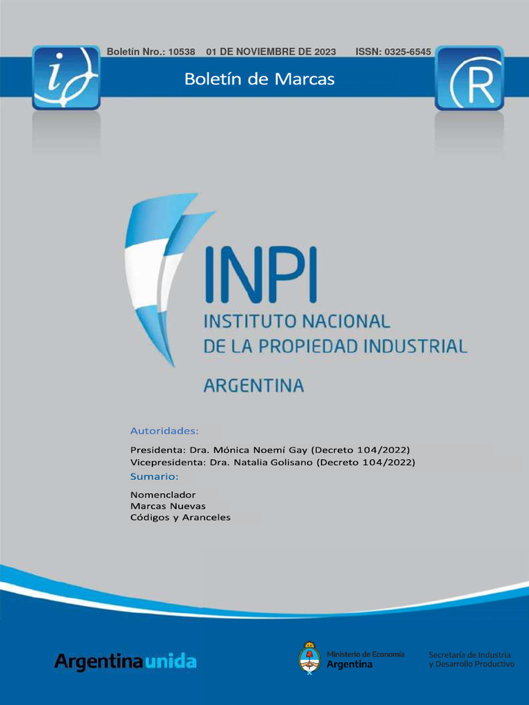 Nomenclador de Clases de Marcas INPI | PDF | Streaming Media | Multimedia