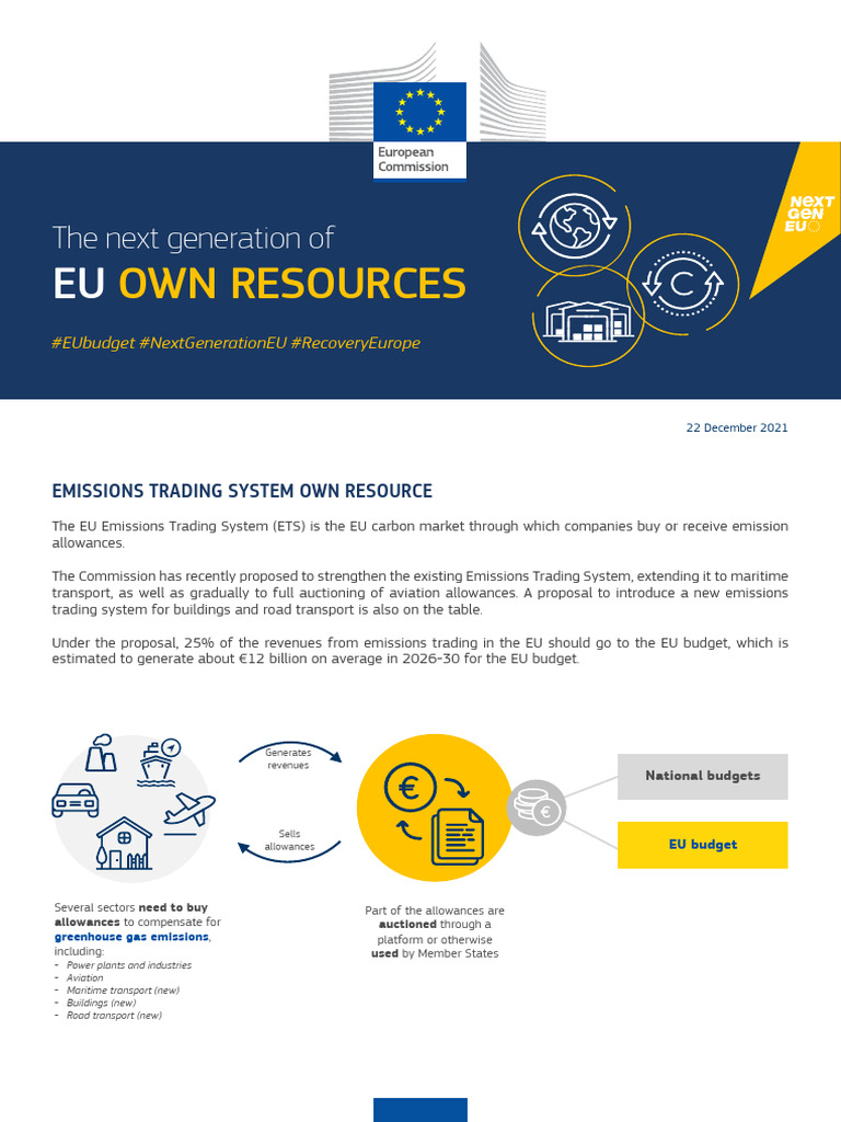 EU Emissions Trading & Revenue Plan | PDF | Emissions Trading ...