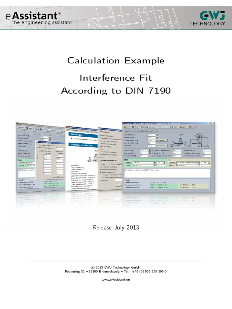 Interference Fit Calculation Guide | PDF | Button (Computing) | Html