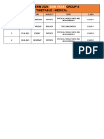 1.Lt 24 1yr Gp4 Med Time Table