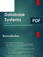 Chapter# 14 Database Design Theory and Normalization