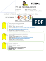 RUTA DE APRENDIZAJE Unidad 0 ° LENGUAJE