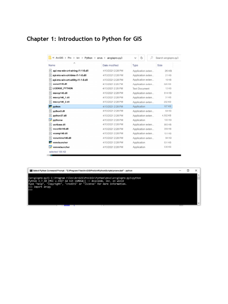 Python Arcgis Pro | PDF