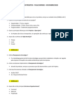 Gestão de Projetos - Questionário - Revisão - Paulo Borges - Novembro - 2023