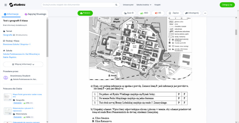 Sprawdzian Z Geografii Kl 5 Krajobrazy Polski Test z Geografii 5 Klasa - Mapa Polski Test Sprawdzający – Rozdział 1