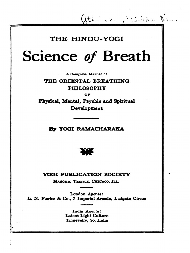 1905 Ramacharaka Hindu Yogi Science of Breath | PDF