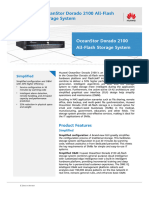 Huawei OceanStor Dorado 2100 All-Flash Storage System - Data Sheet