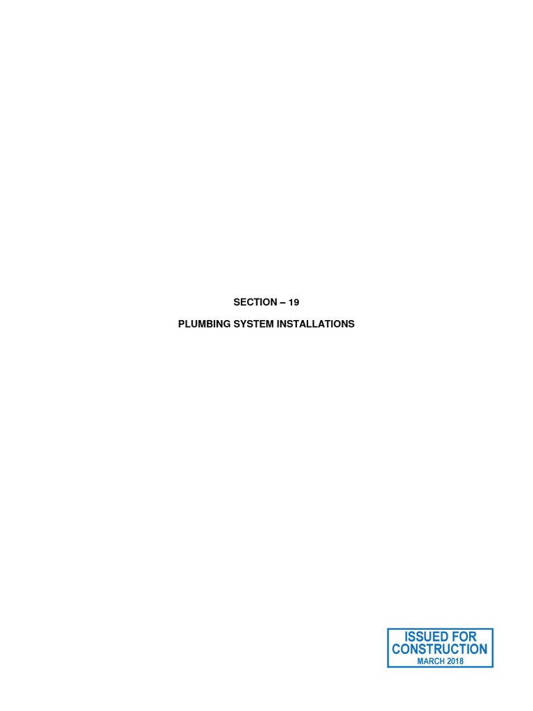19 Plumbing Installation Pdf Pipe Fluid Conveyance Plumbing