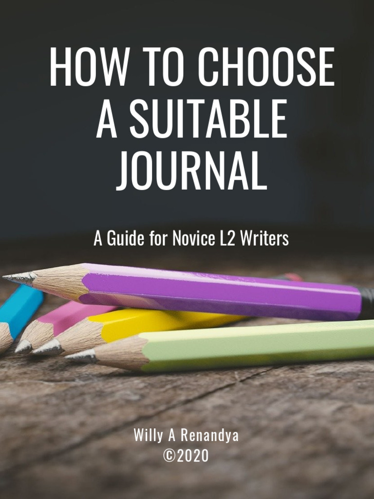 eBook How to choose a journal PDF Academic Journal English As A