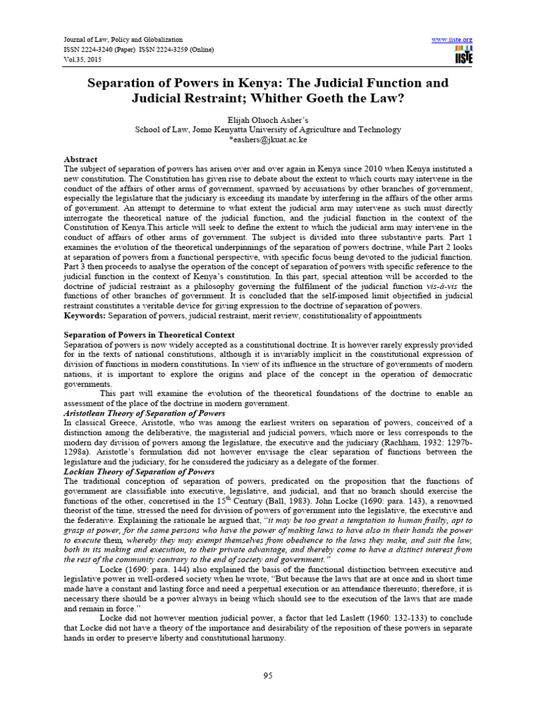 Judicial Restraint Definition