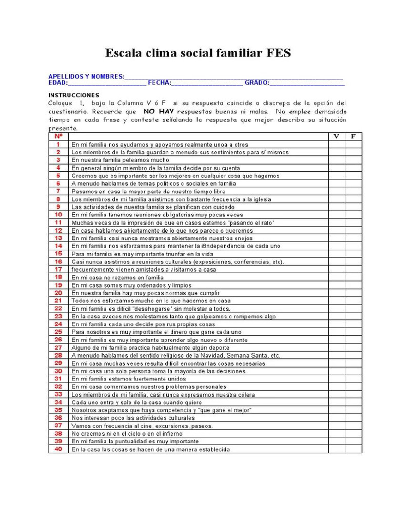 Fes Test | PDF