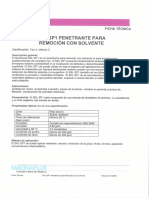 6.1 Fichas Técnicas (Líquidos Penetrantes)