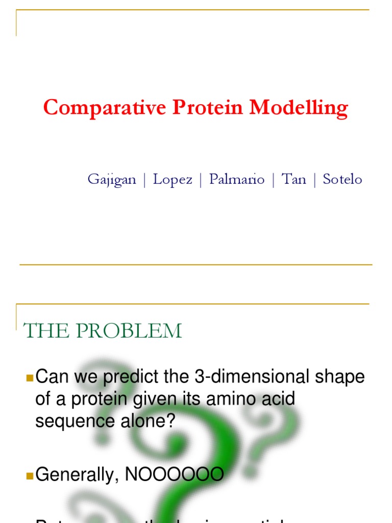 Protein Structure Prediction Guide | PDF | Protein Structure | Protein ...