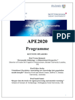 2020-09-23 - Ape2020 - Conference - Schedule