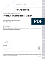 C CER ISO 14001 Fronius International EN