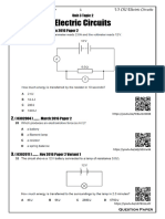 OL Cls P2 030201 Electric Circuits Single QP 2021