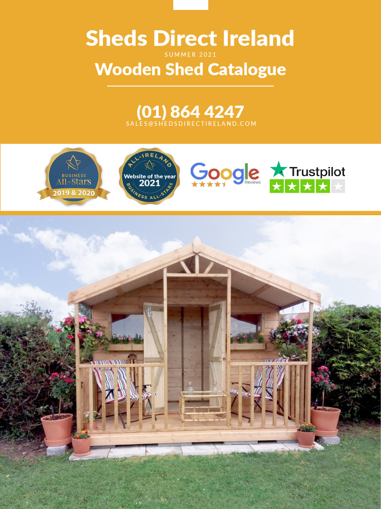 Sheds Direct Ireland: Wooden Shed Catalogue | PDF | Shed | Building ...