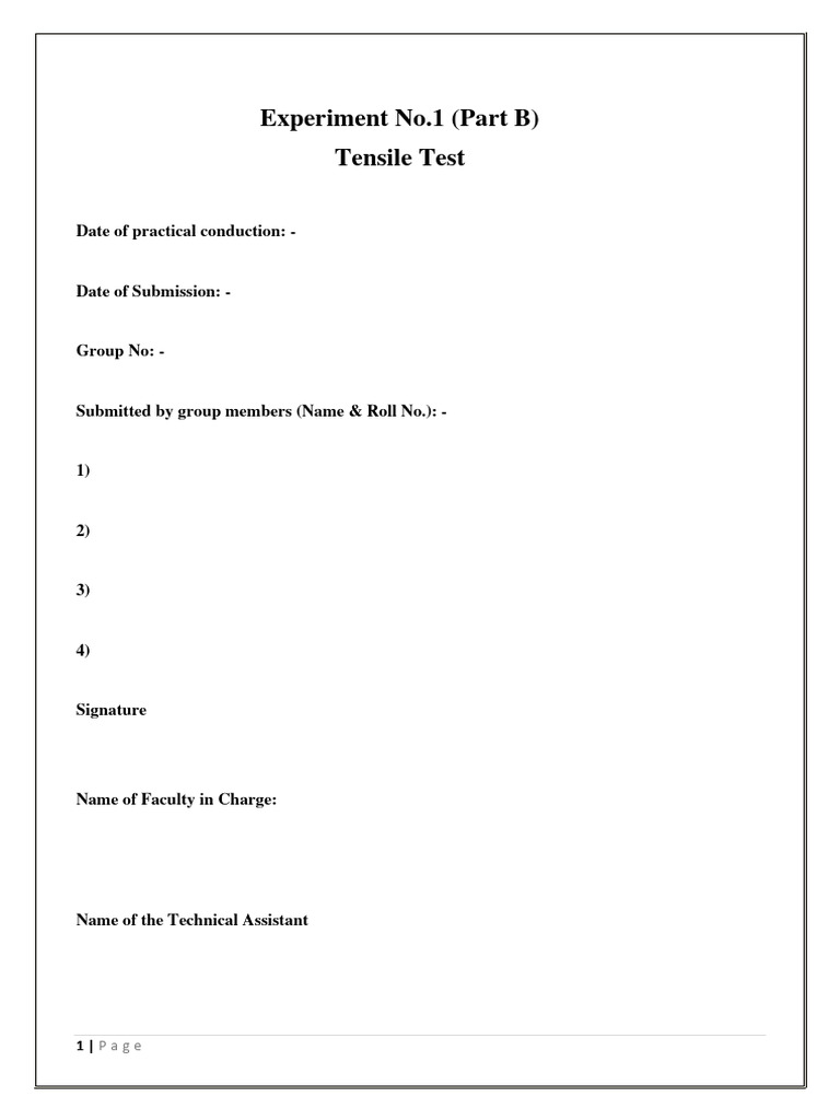 Tensile Test On Brittle Material 2 Done PDF Fracture Deformation (Engineering)