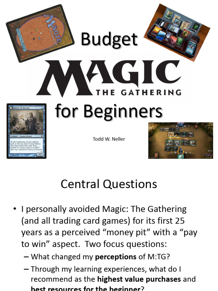 Budget Magic: The Gathering Guide | PDF | Home & Garden