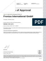 C - CER - ISO 27001 - Fronius International - EN