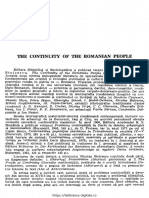 Recenzie La "THE CONTINUITY OF THE ROMANIAN PEOPLE " de Nicolae Stoicescu