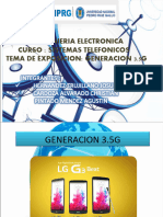 Ingenieria Electronica Curso: Sistemas Telefonicos Tema de Exposicion: Generacion 3.5G