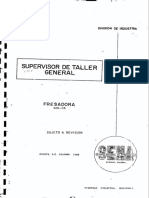 Supervisor de Taller General Fresadora
